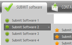 css menu horizontal submenu pulldown menue download