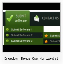 Transparente Popup Menues horizontal menu with horizontal submenu